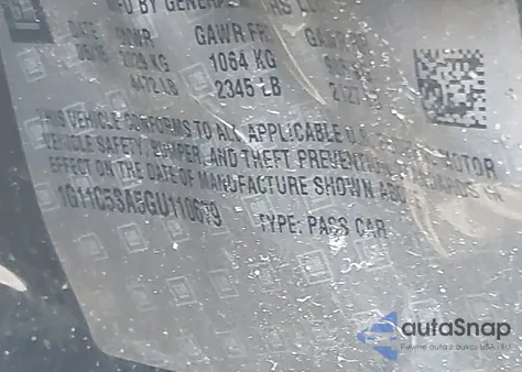 2016 Chevrolet Malibu Limited Lt from USA, damaged, VIN 1G11C5SA5GU110679